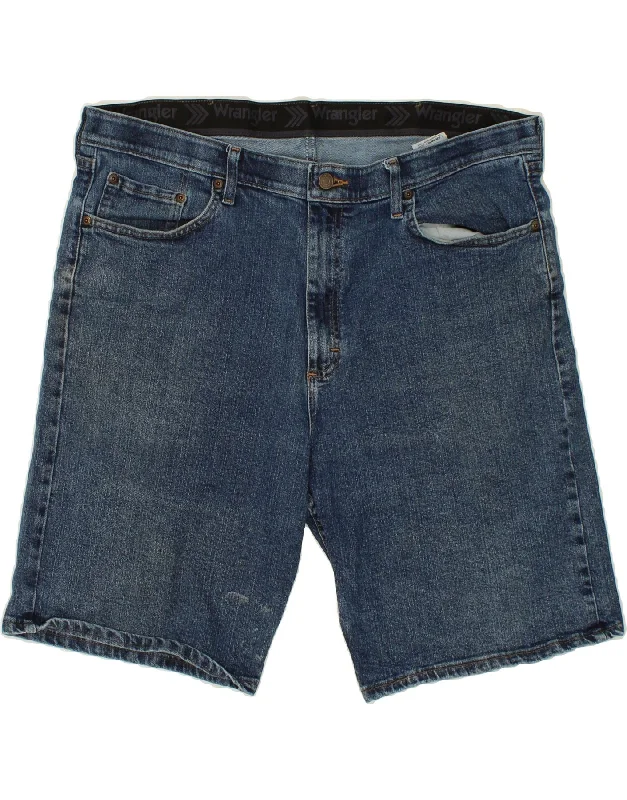 WRANGLER Mens Denim Shorts W38 XL Blue Cotton