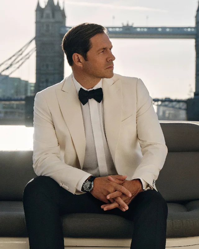 007 Woven Dinner Jacket White