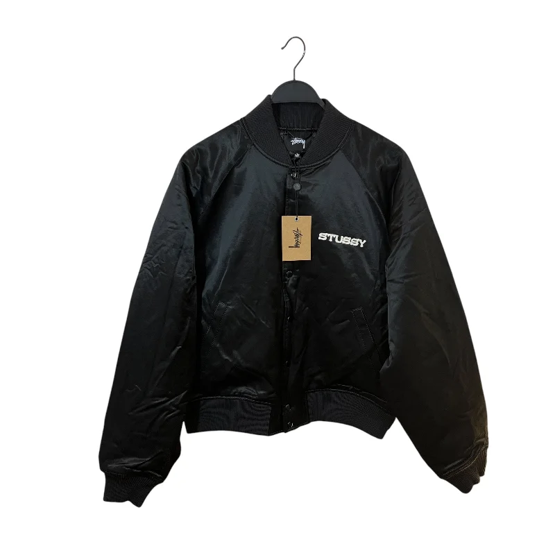 STUSSY/Jacket/L/BLK/Graphic/SOUVENIR JACKET