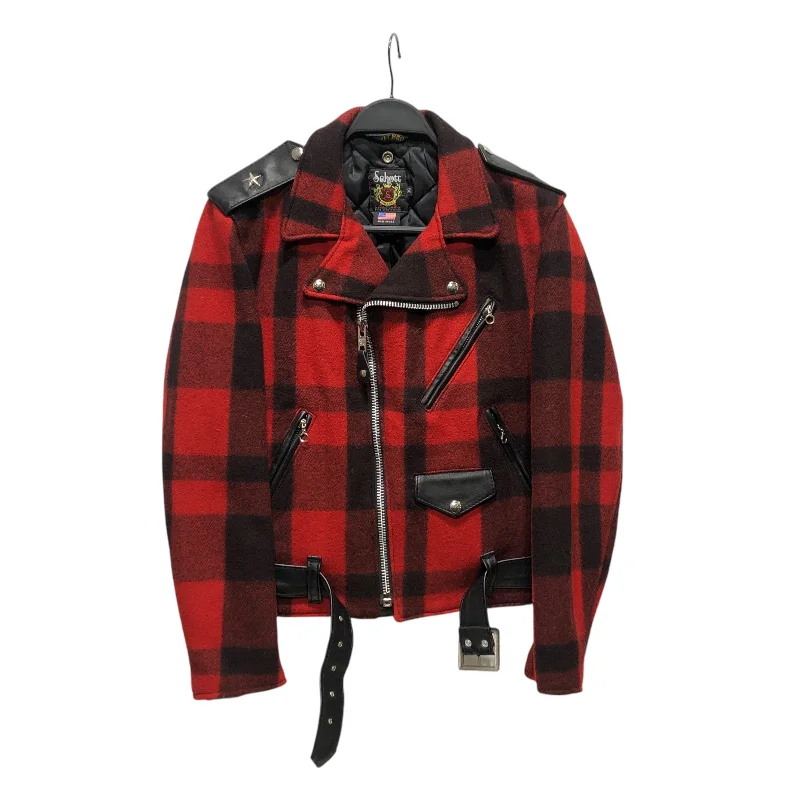 Schott/Jacket/36/Wool/RED/Plaid/