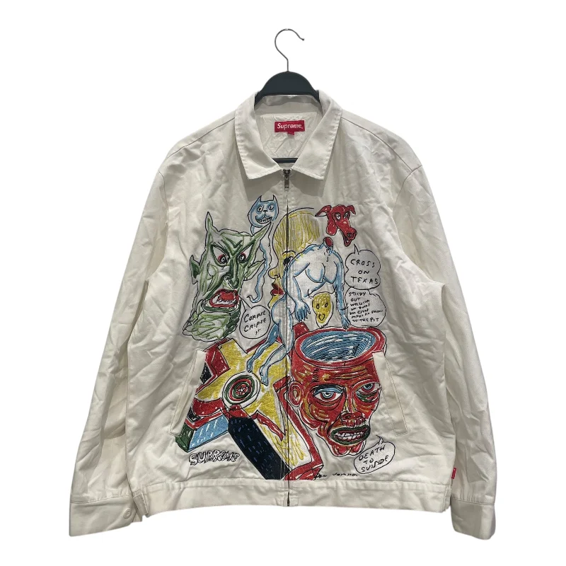 Supreme x Daniel Johnston/Jacket/XL/Cotton/WHT