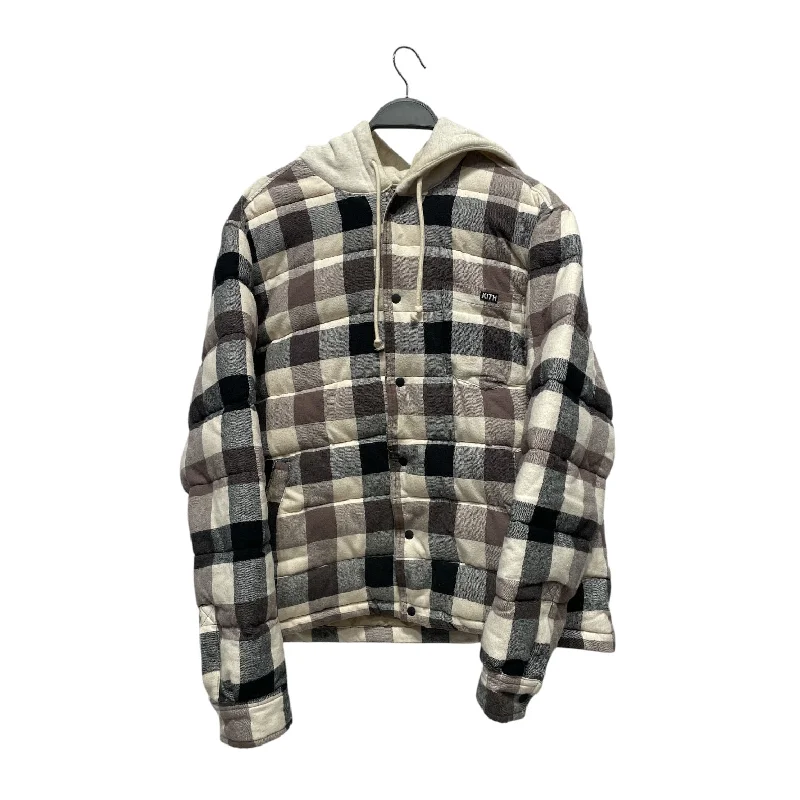 KITH/Jacket/L/CRM/PLAID HOODED PUFFER