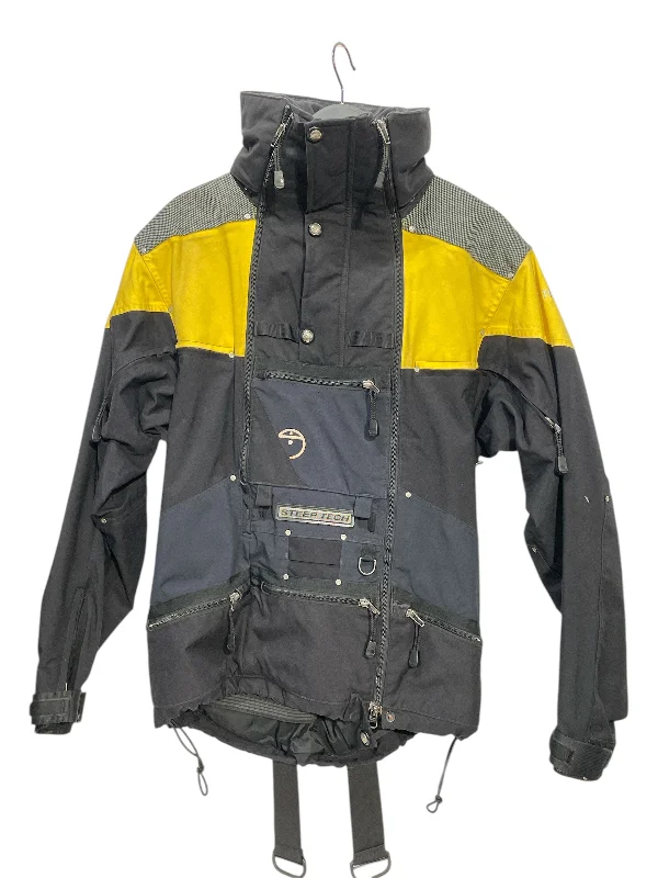 THE NORTH FACE/Jacket/S/Gore-Tex/BLK/BLK YELLOW STEEPTECH