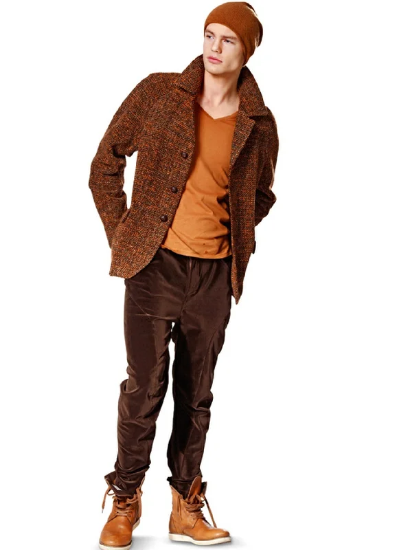 Burda 7142 Mens' Coat and Jacket Pattern