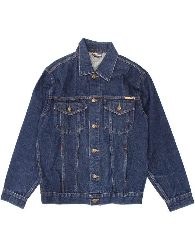 DENIM STYLE Mens Denim Jacket UK 40 Medium Blue Cotton