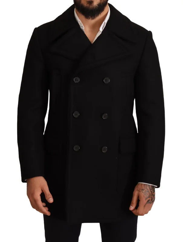 Dolce & Gabbana Elegant  Double Breasted Trench Men's Coat