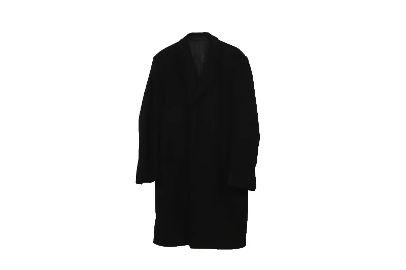 Ermenegildo Zegna Long Coat in Black Cashmere