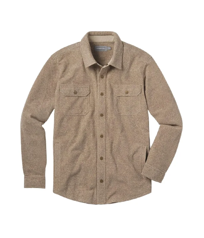 Men's Stretch Twill Shacket In Mojave