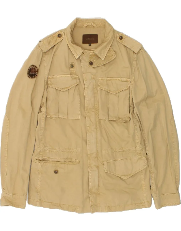 MUSEUM Mens Military Jacket UK 42 XL Beige