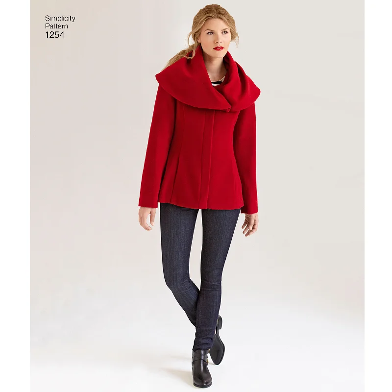 Simplicity Pattern 1254 Easy Lined Coat or Jacket by Leanne Marshall