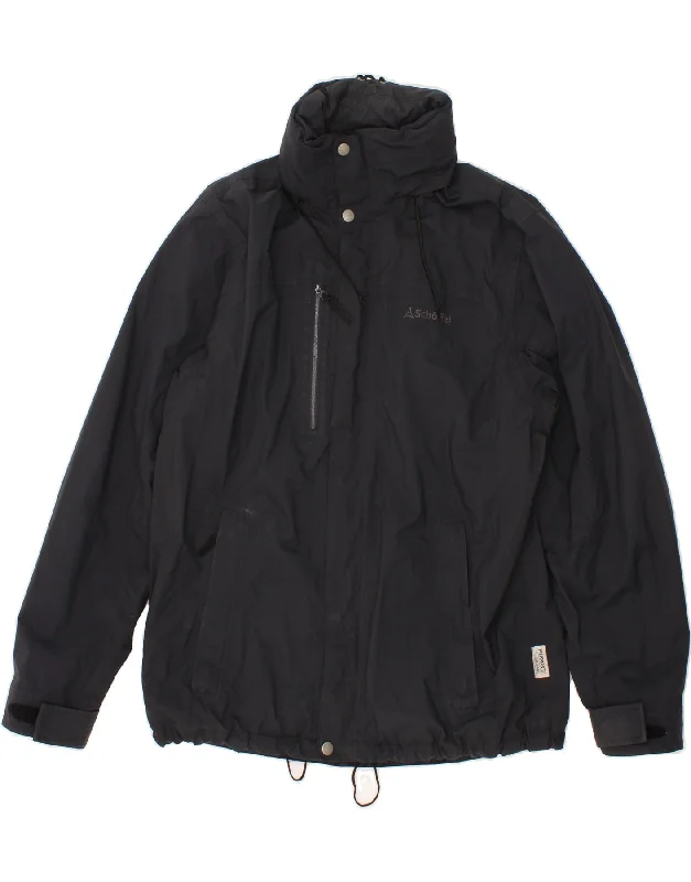 SCHOFFEL Mens Windbreaker Jacket UK 42 XL Black Polyamide