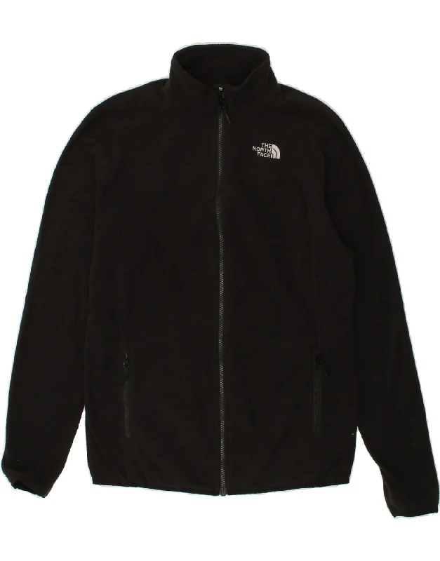 THE NORTH FACE Mens Fleece Jacket UK 36 Small Black Polyester