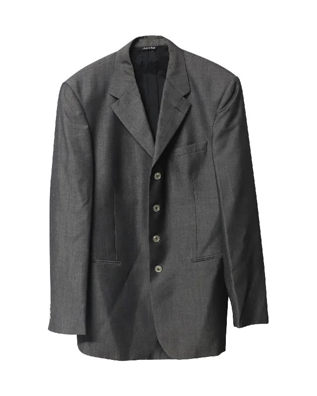 Versus Versace Blazer in Grey Virgin Wool