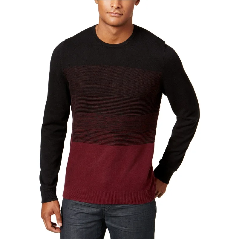 Alfani Men's Colorblocked Sweater Deep Black Size Extra Large - XL