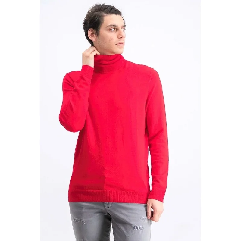 Alfani Men's Turtleneck Sweater Red Size Small