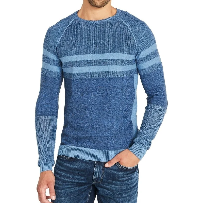 Buffalo David Bitton Men's Watake Striped Sweater Blue Size L - Large