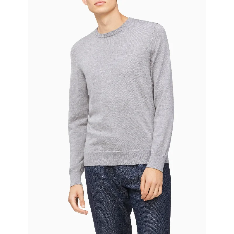 Calvin Klein Men's Solid Liquid Sweater Gray Size 2 Extra Large