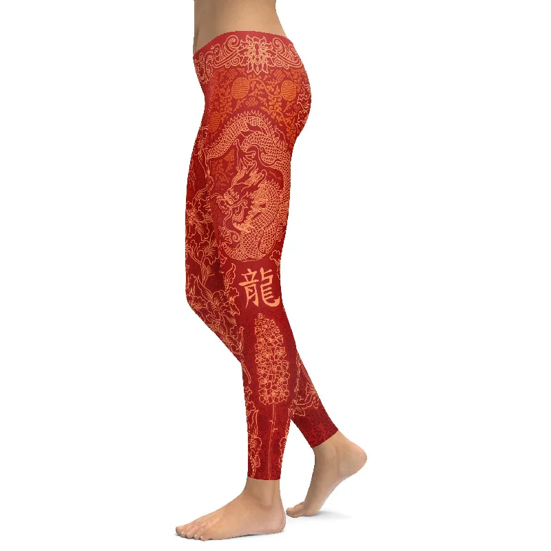 Chinese Zodiac Dragon Leggings