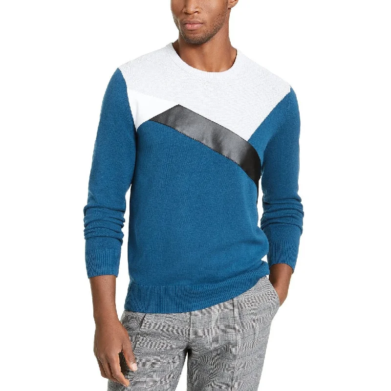 INC International Concepts Men's Colorblocked Sweater Blue Size XXX-Large