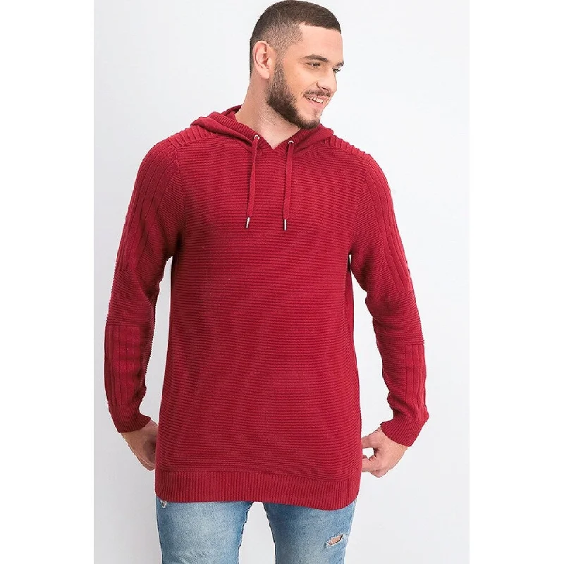 INC International Concepts Men's Hooded Sweater Red Size 2 Extra Large