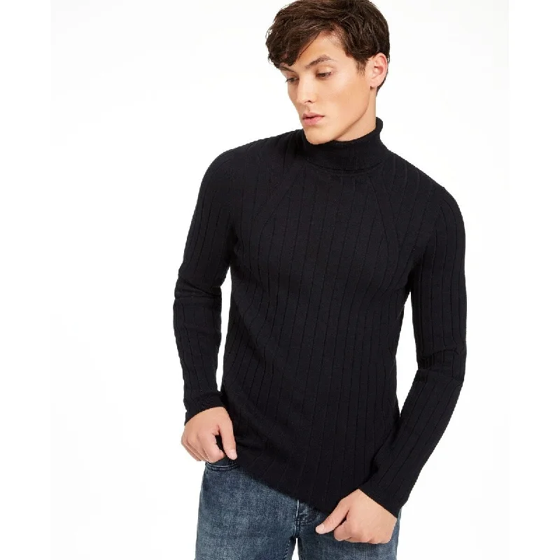 INC Men's Elite Turtleneck Sweater Black Size Extra Small - XS