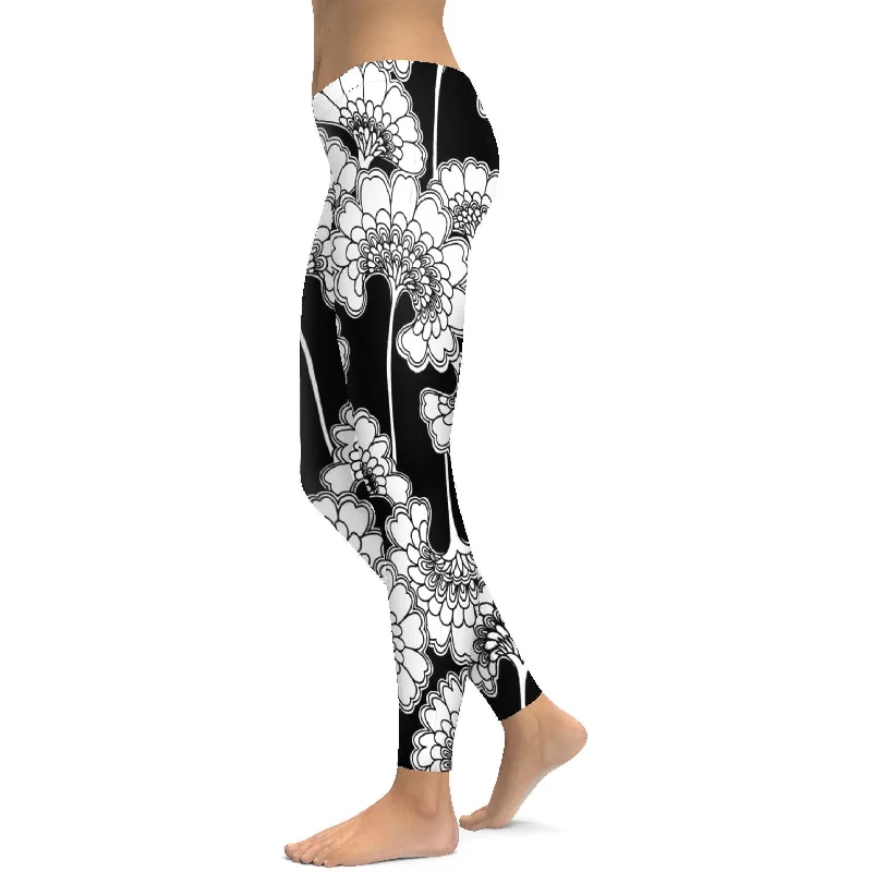 Japanese Floral Leggings