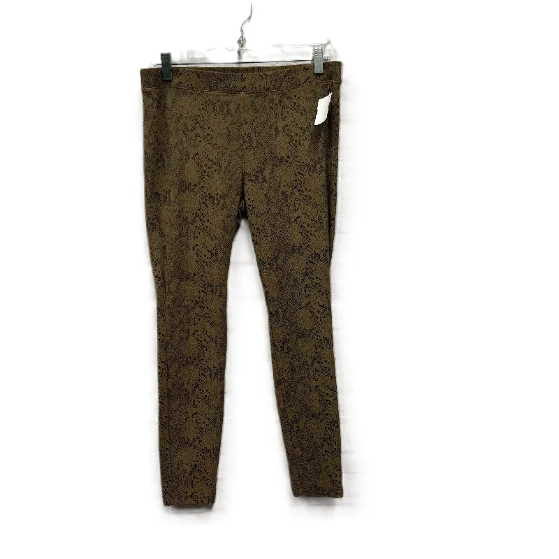 Pants Leggings By Hue In Brown, Size: L