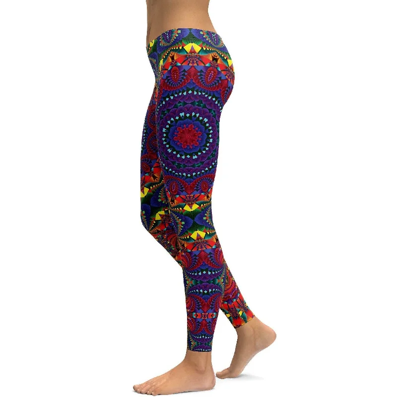 Retro Kaleidoscope Leggings