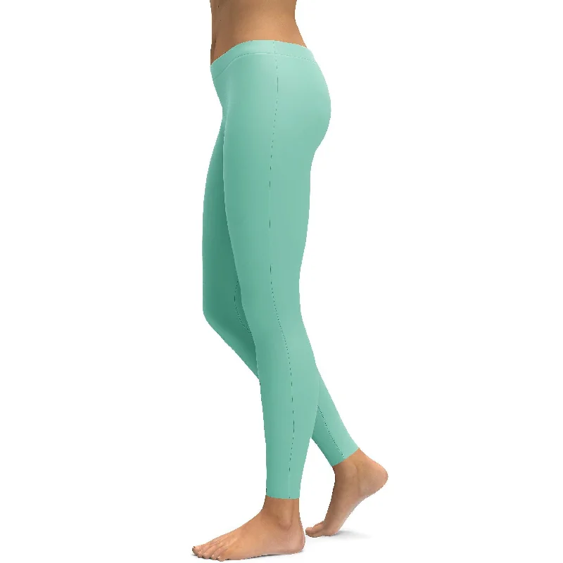 Solid Mint Green Leggings