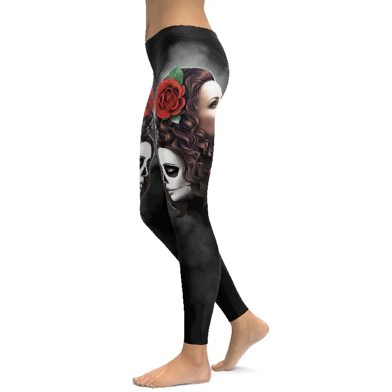 Sugar Skull Good Girl / Bad Girl Leggings