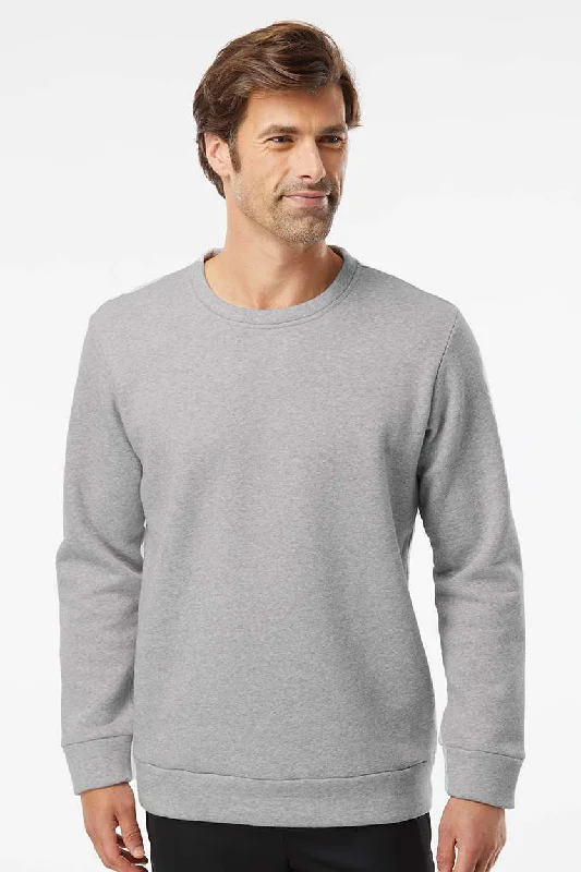 Adidas Mens Fleece Crewneck Sweatshirt - Heather Grey