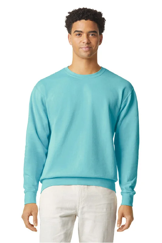 Comfort Colors Mens Garment Dyed Fleece Crewneck Sweatshirt - Chalky Mint Green