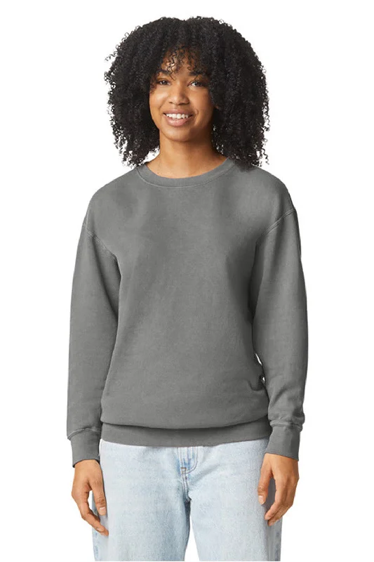 Comfort Colors Mens Garment Dyed Fleece Crewneck Sweatshirt - Grey