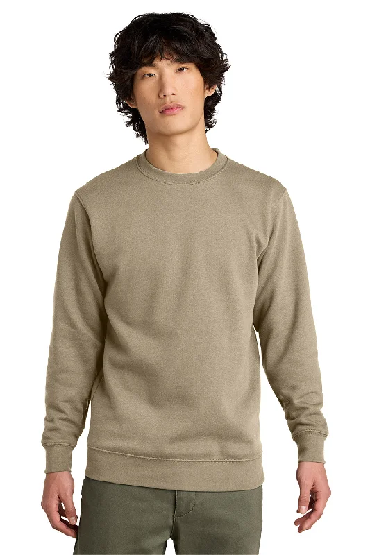 District Mens Very Important Fleece Crewneck Sweatshirt - Desert Tan