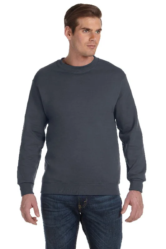 Gildan Mens DryBlend Moisture Wicking Fleece Crewneck Sweatshirt - Charcoal Grey