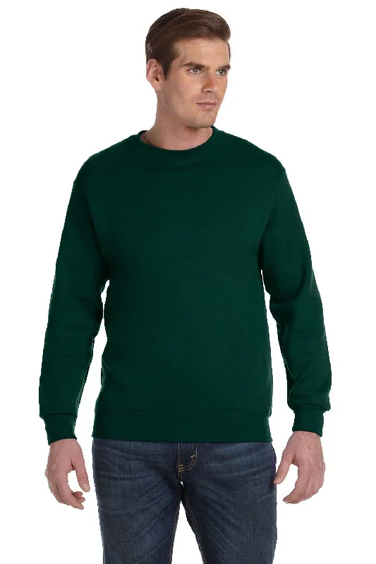 Gildan Mens DryBlend Moisture Wicking Fleece Crewneck Sweatshirt - Forest Green