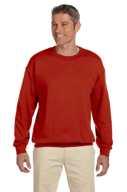 Hanes Mens Ultimate Cotton PrintPro XP Pill Resistant Crewneck Sweatshirt - Deep Red