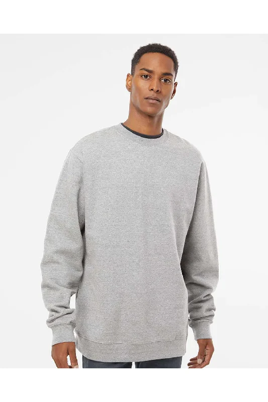 Independent Trading Co. Mens Crewneck Sweatshirt - Heather Grey