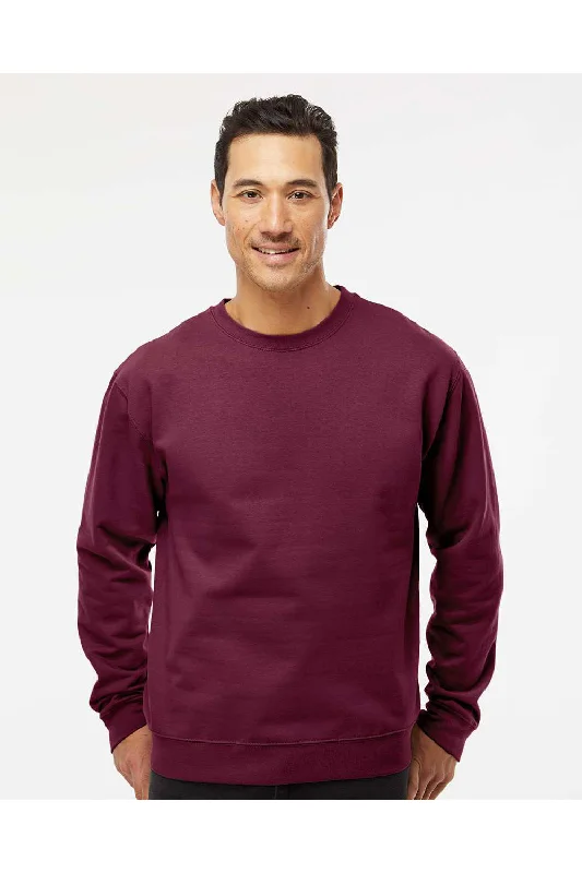 Independent Trading Co. Mens Crewneck Sweatshirt - Maroon