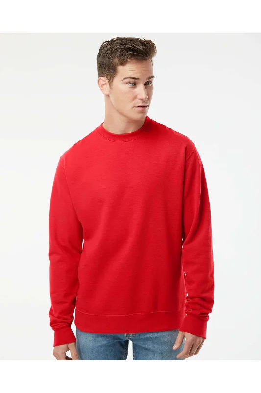 Independent Trading Co. Mens Crewneck Sweatshirt - Red