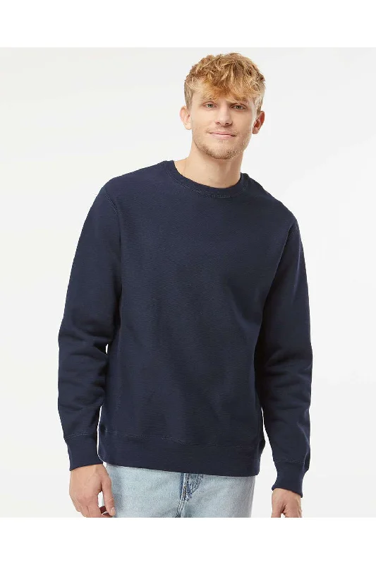 Independent Trading Co. Mens Legend Crewneck Sweatshirt - Classic Navy Blue