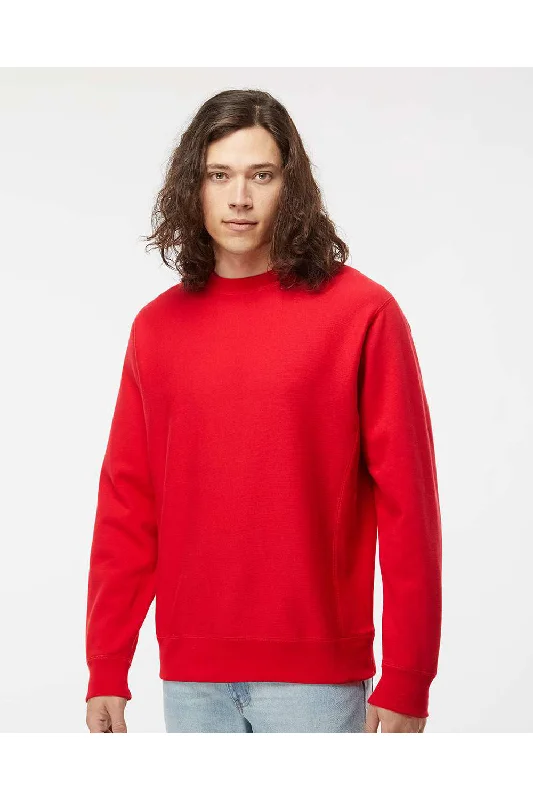 Independent Trading Co. Mens Legend Crewneck Sweatshirt - Red