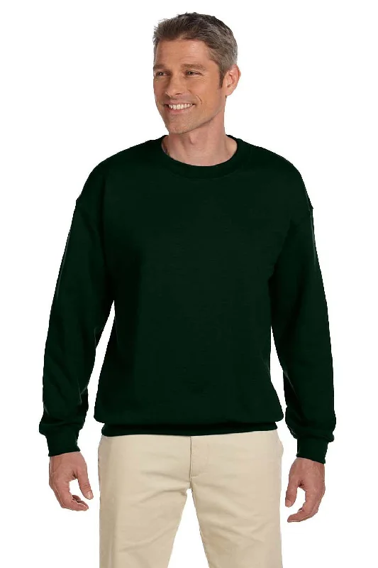 Jerzees Mens Super Sweats NuBlend Pill Resistant Fleece Crewneck Sweatshirt - Forest Green