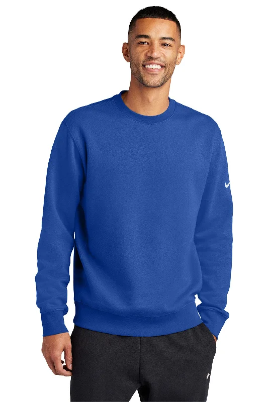 Nike Mens Club Fleece Crewneck Sweatshirt - Game Royal Blue - New