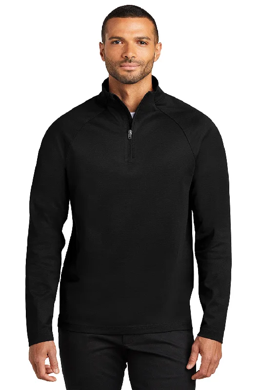 Port Authority Mens C-FREE Cypress Snag Resistant 1/4 Zip Sweatshirt - Deep Black - New